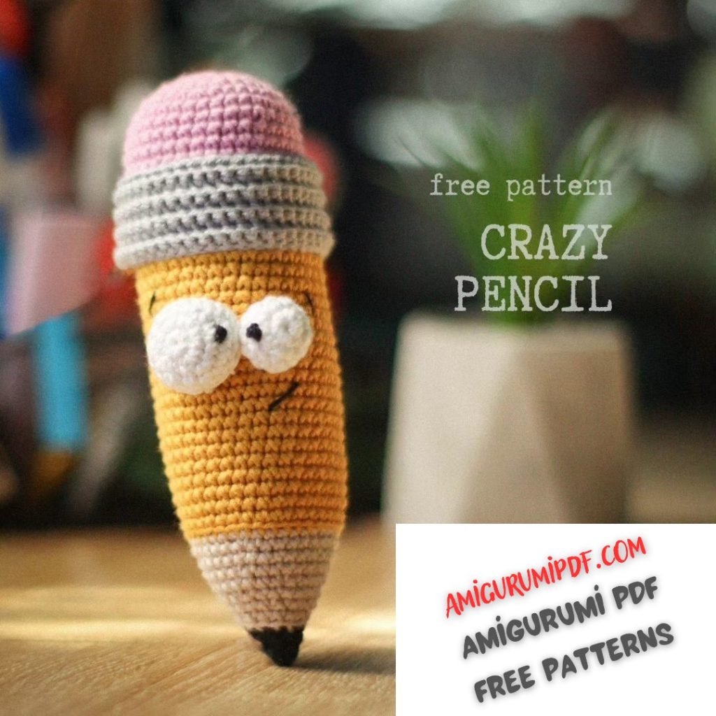 Crazy Pencil Amigurumi Free PDF Pattern