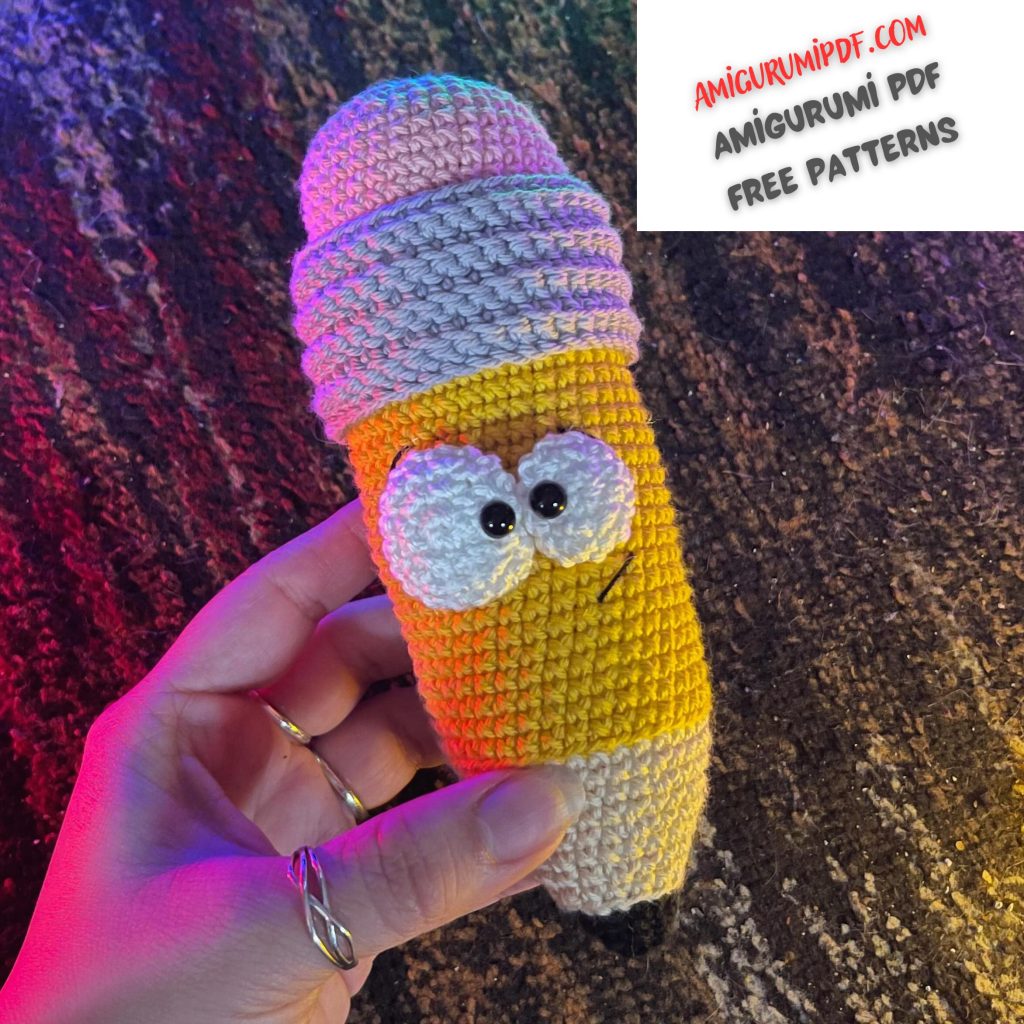 Crazy Pencil Amigurumi Free PDF Pattern