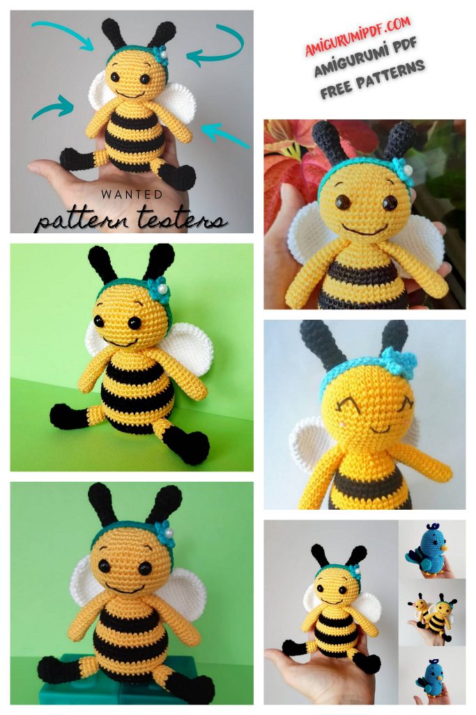 Miss Bee Amigurumi Free PDF Pattern