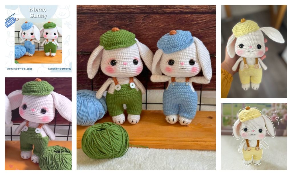 Amigurumi Bunny Memo Free PDF Pattern