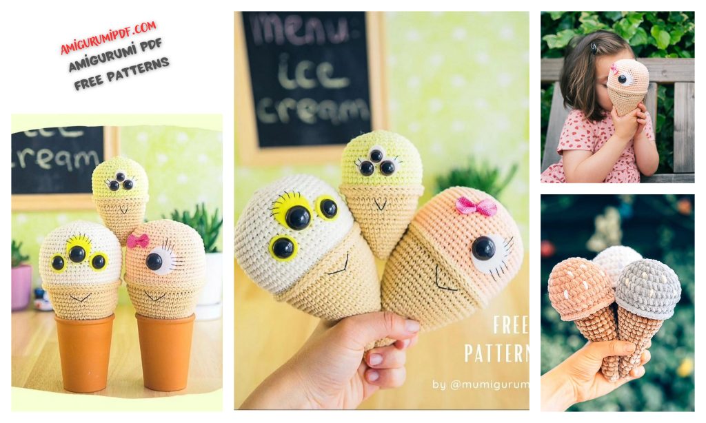 Free PDF Pattern: Ice Cream Amigurumi