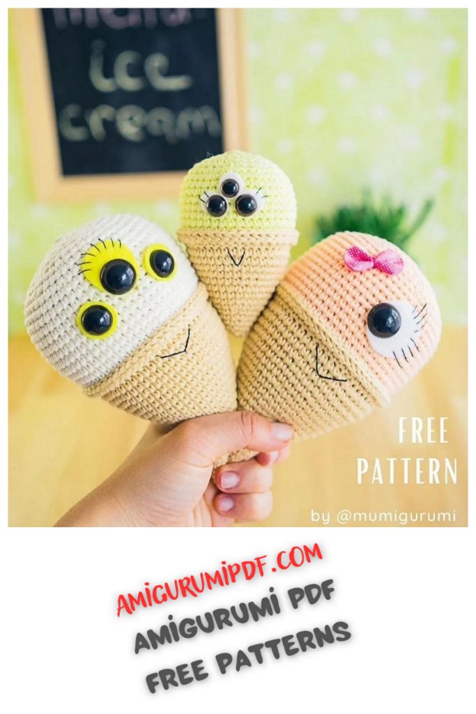 Free PDF Pattern: Ice Cream Amigurumi