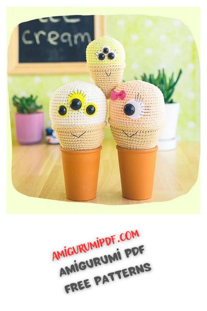 Free PDF Pattern: Ice Cream Amigurumi