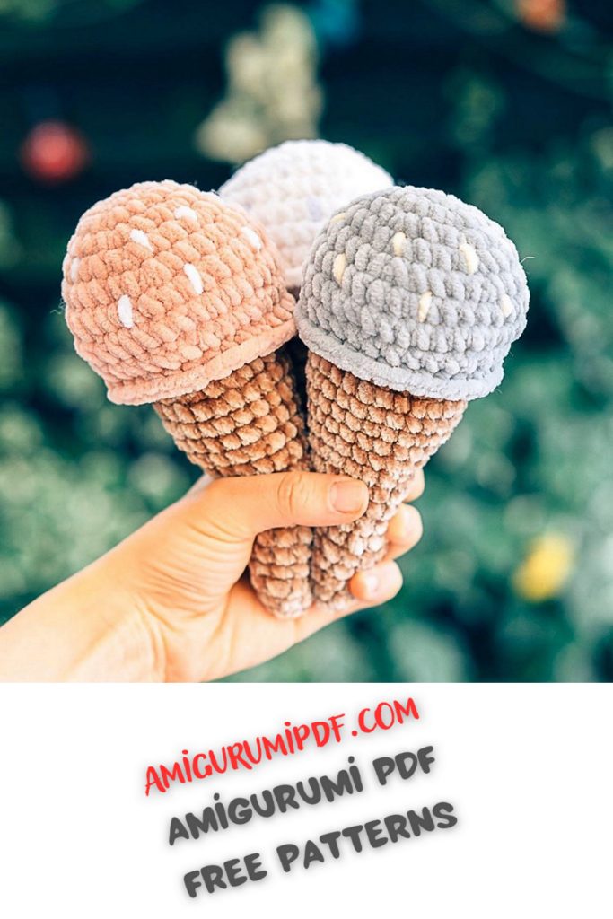 Free PDF Pattern: Ice Cream Amigurumi