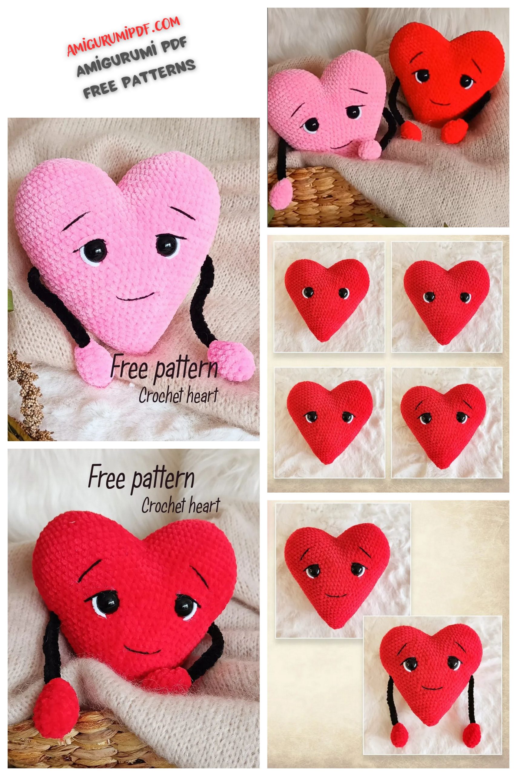 Heart Amigurumi Free PDF Pattern - Free Amigurumi Pdf Patterns