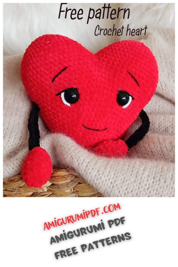 Adorable Heart Amigurumi Free PDF Pattern