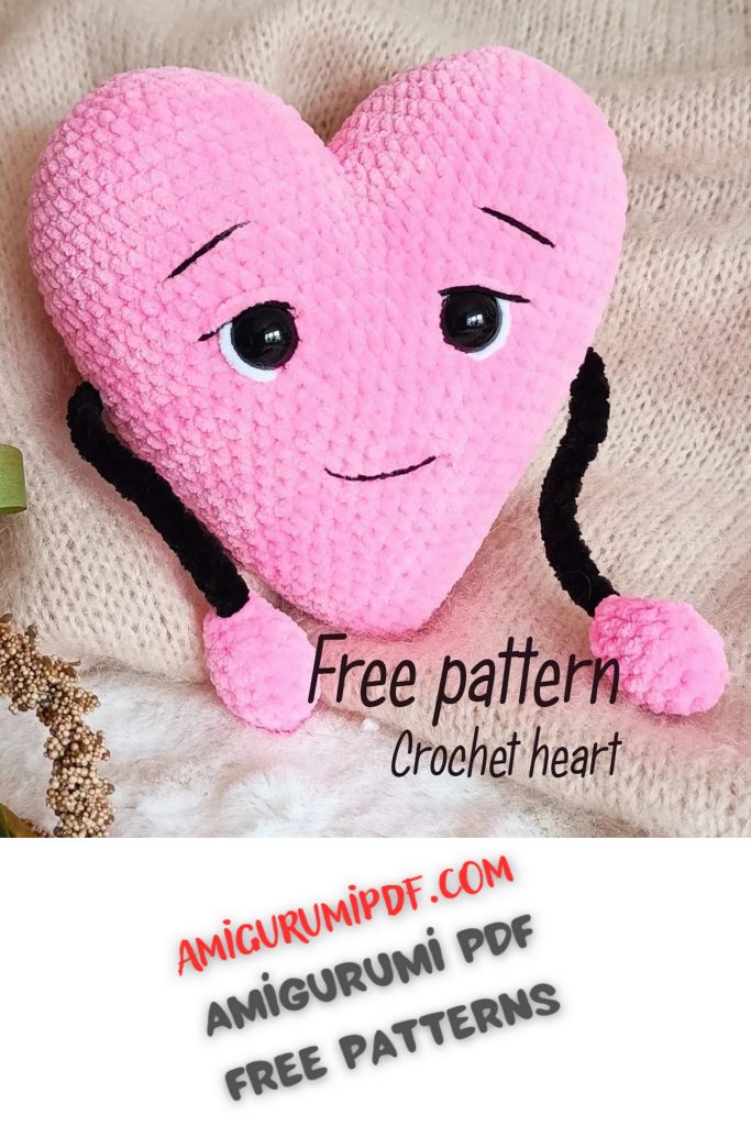 Adorable Heart Amigurumi Free PDF Pattern