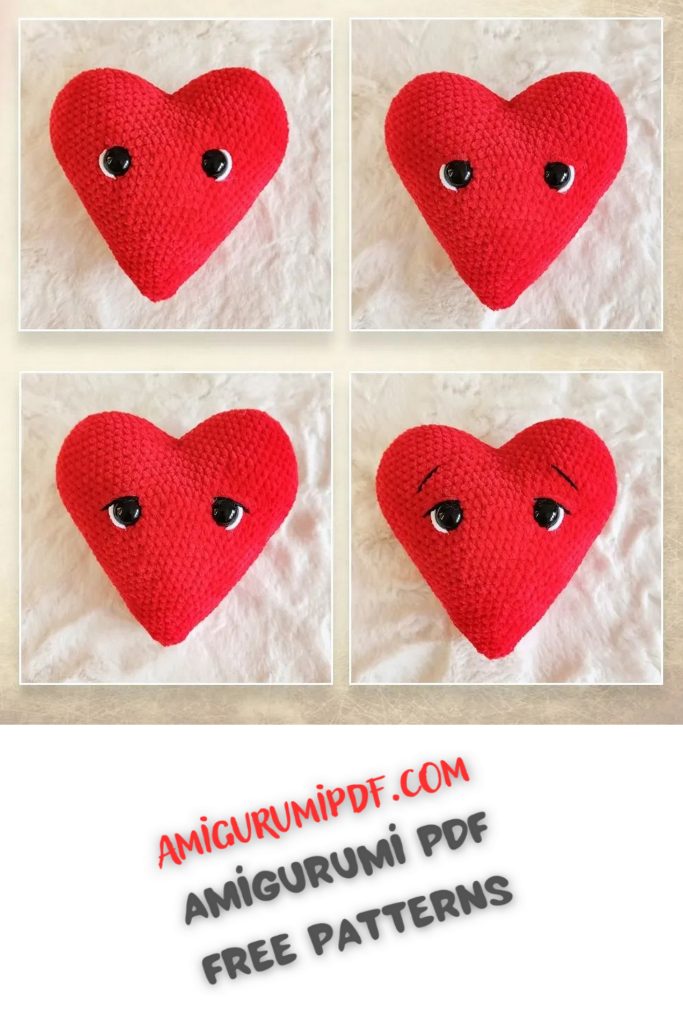 Adorable Heart Amigurumi Free PDF Pattern