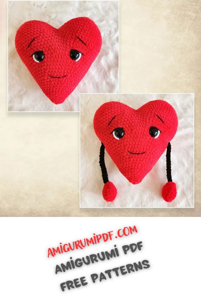 Adorable Heart Amigurumi Free PDF Pattern