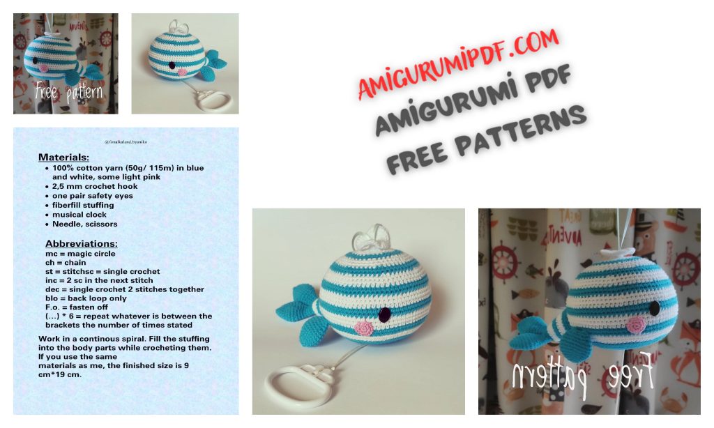 Whale Amigurumi Free PDF Pattern