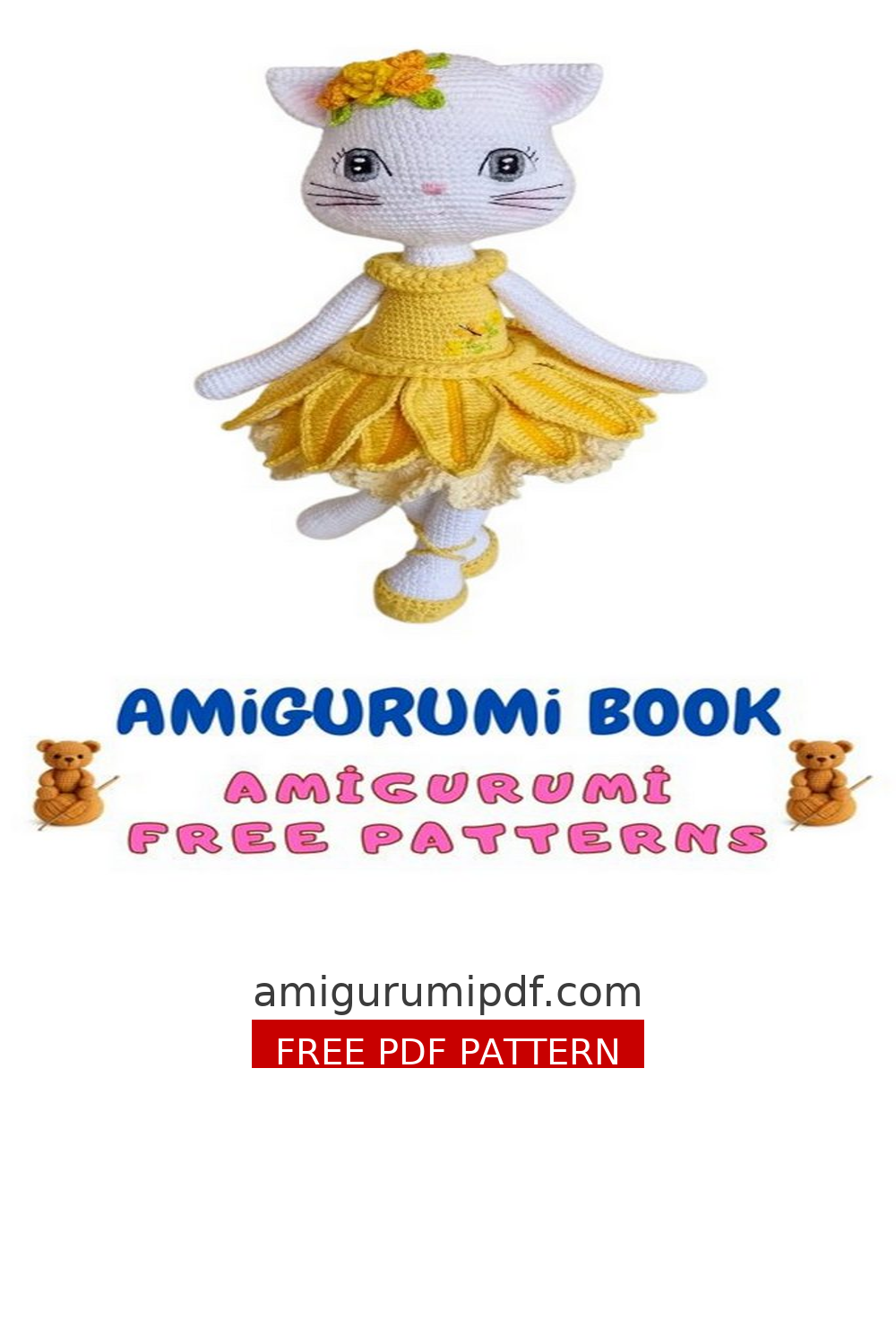 Ballerina Cat Amigurumi Free Pattern – Crochet Tutorial free amigurumi pattern