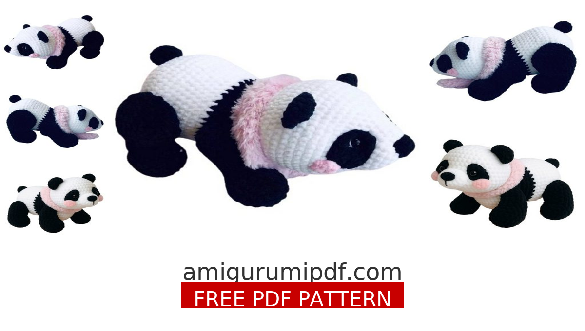 Cute Crochet Panda Amigurumi Free Pattern & Tutorial