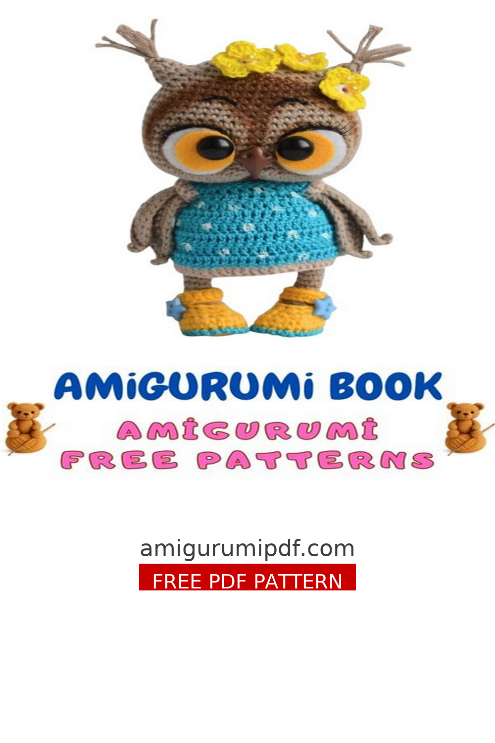 Fluffy Crochet Owl Pattern With Dress – Premium- Free Tutorial! free amigurumi pattern