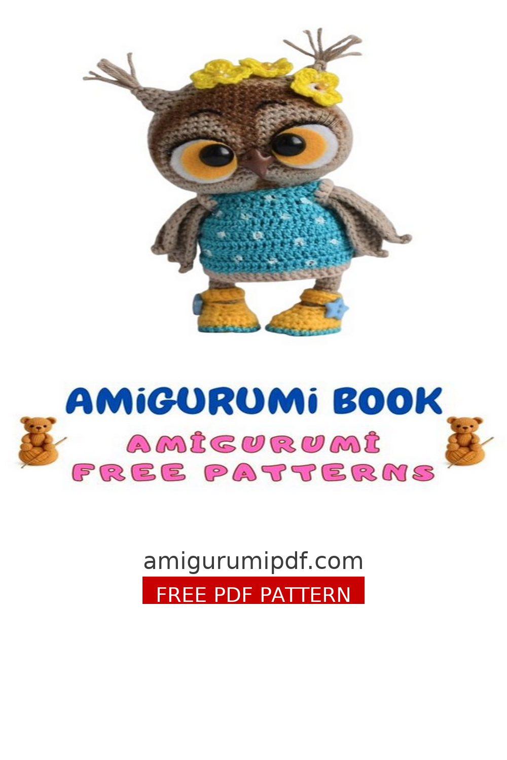Fluffy Crochet Owl Pattern With Dress – Premium- Free Tutorial! free amigurumi pattern