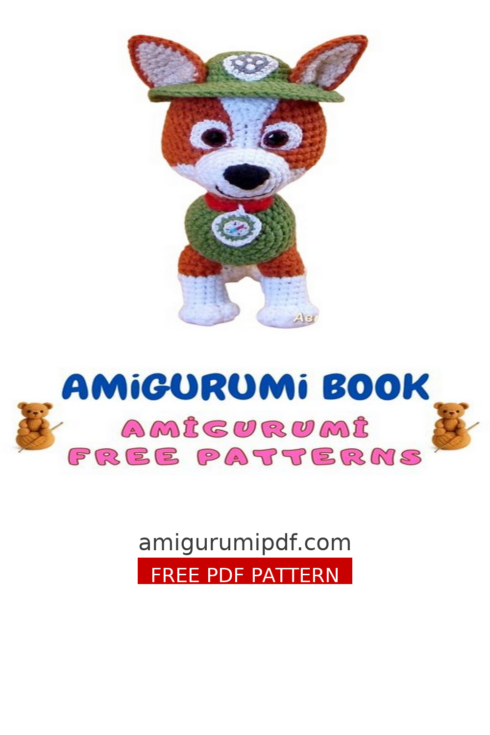 Free Paw Patrol Tracker Amigurumi Pattern – Crochet Tutorial free amigurumi pattern