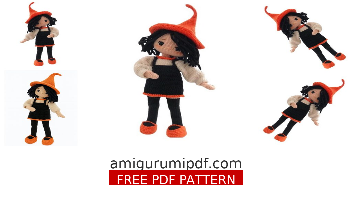 Little Witch Alvina Doll Amigurumi Free Pattern – Crochet Tutorial