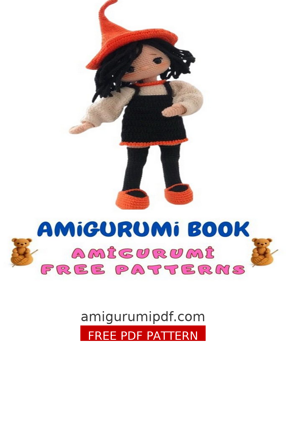 Little Witch Alvina Doll Amigurumi Free Pattern – Crochet Tutorial free amigurumi pattern