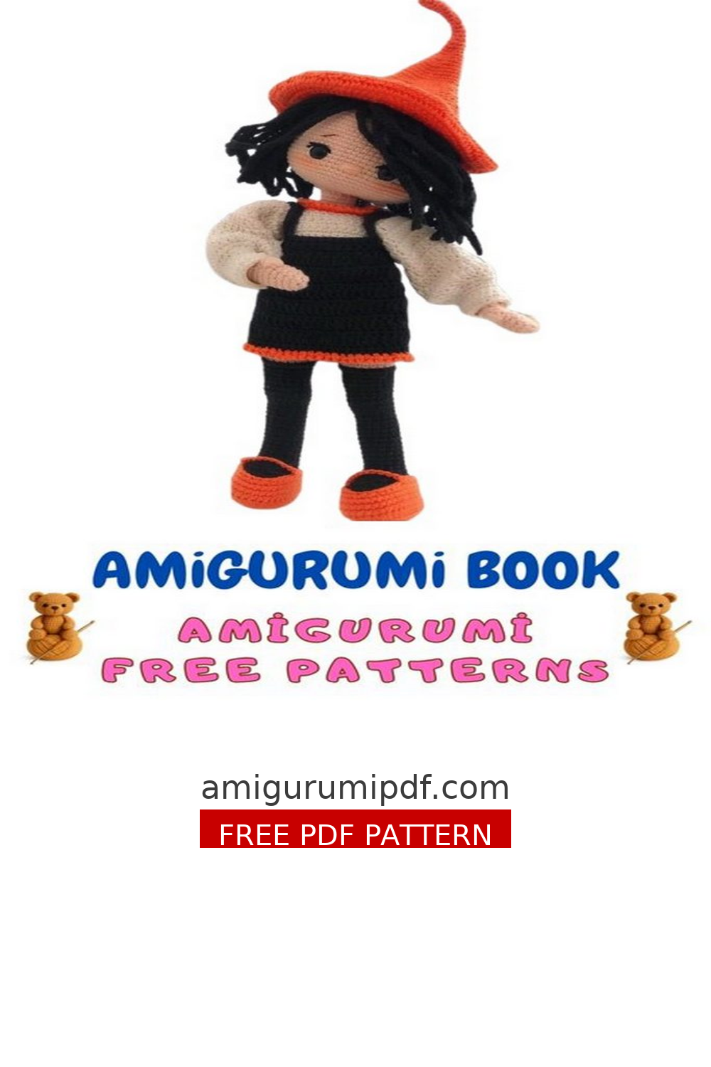 Little Witch Alvina Doll Amigurumi Free Pattern – Crochet Tutorial free amigurumi pattern