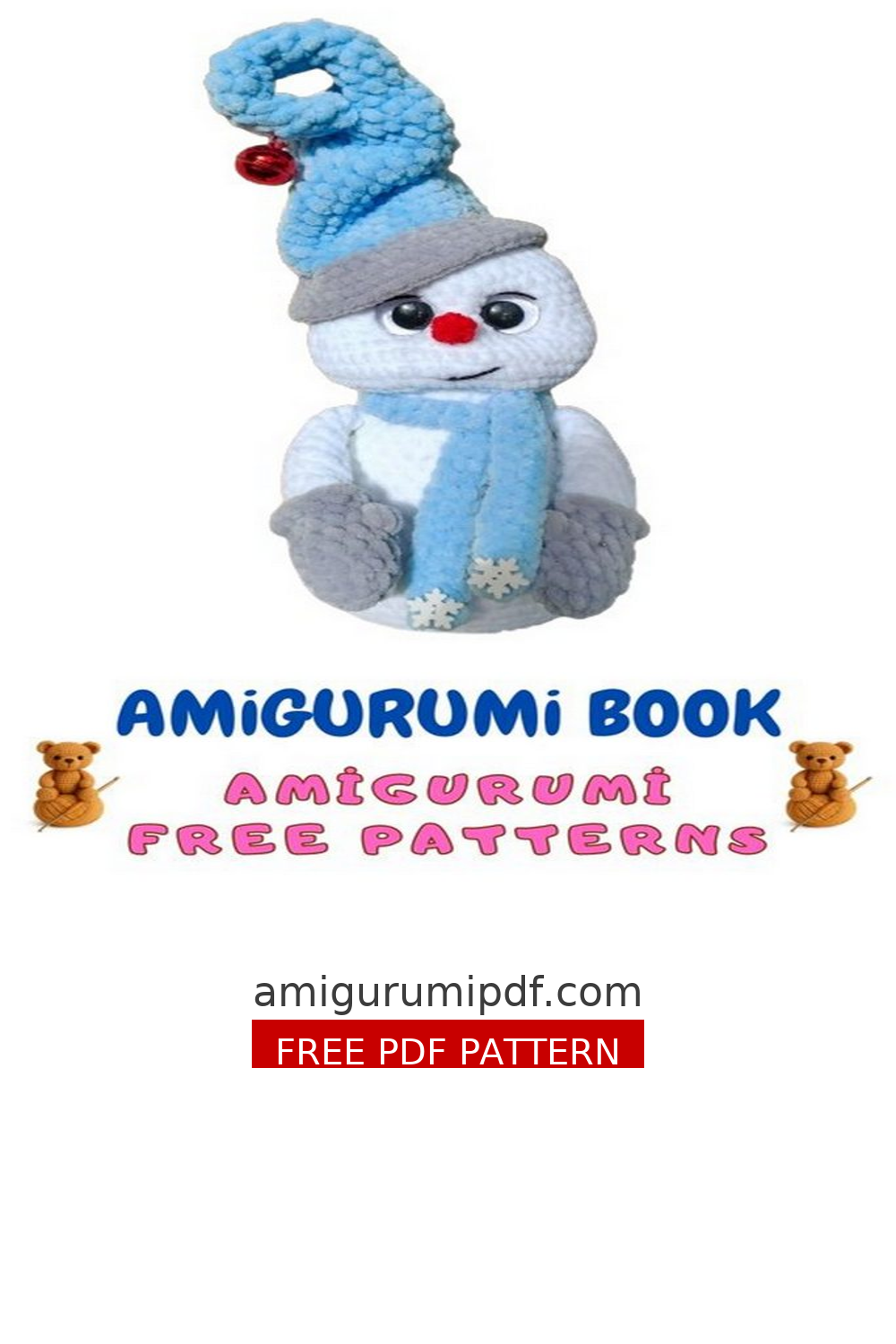Snowman Amigurumi Pattern – Easy Crochet Tutorial free amigurumi pattern