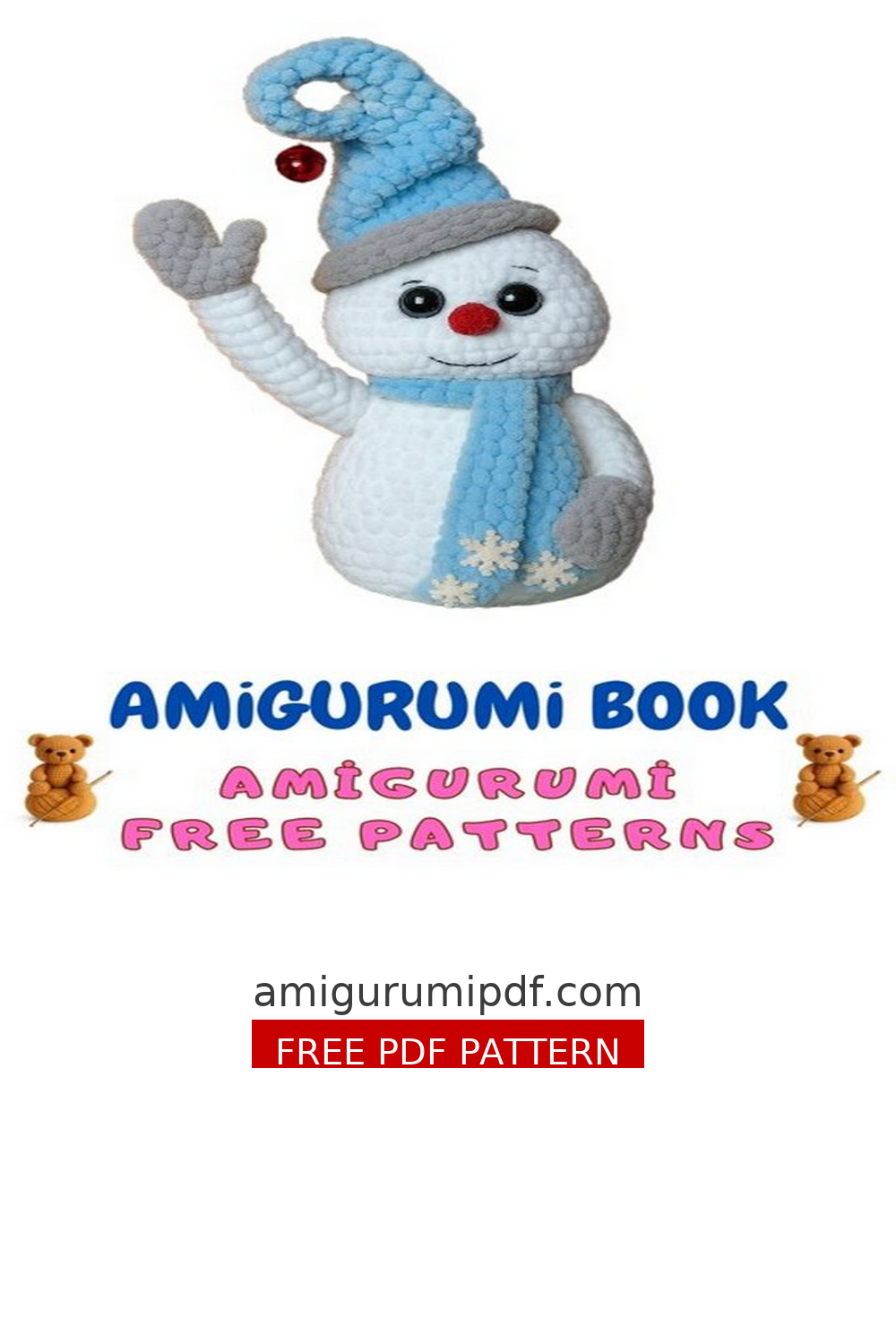 Snowman Amigurumi Pattern – Easy Crochet Tutorial free amigurumi pattern